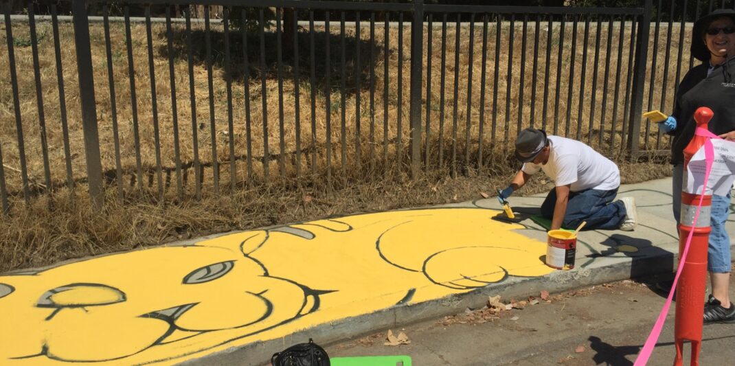 Eddie Being Painted