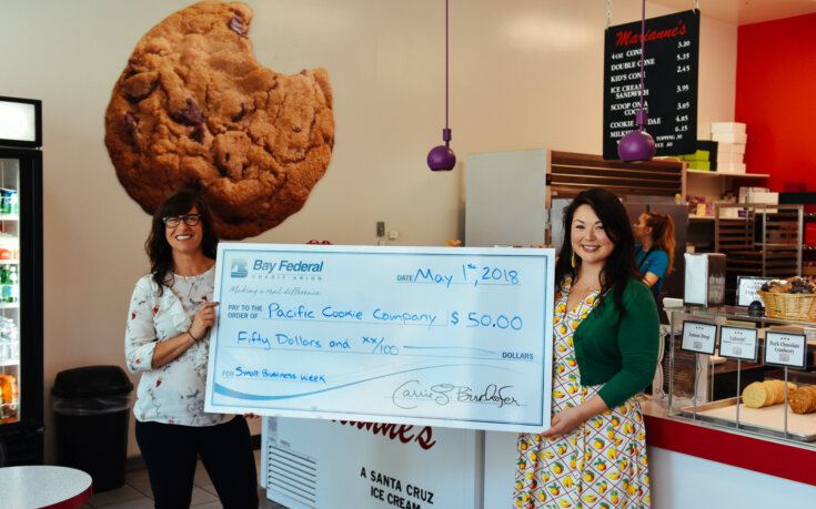 Bay Fed and a Big Check Help Us Celebrate Small Business Week!